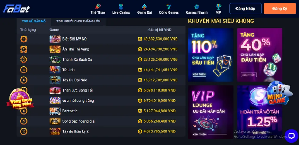 Ưu đãi nạp lại hàng ngày và hoàn trả không giới hạn tại dp568 casino